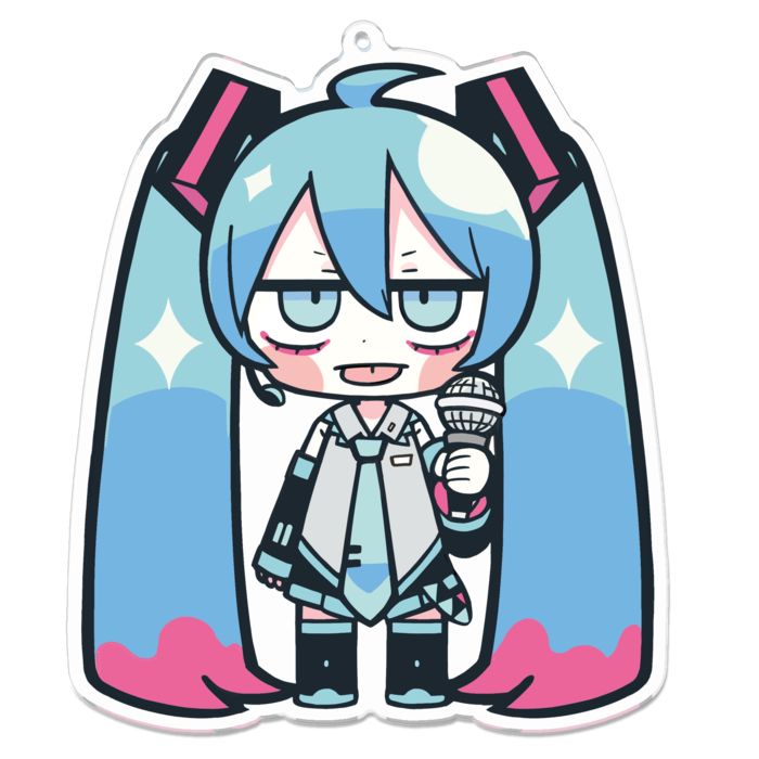 アクリルキーホルダー - 100 x 100 (mm)