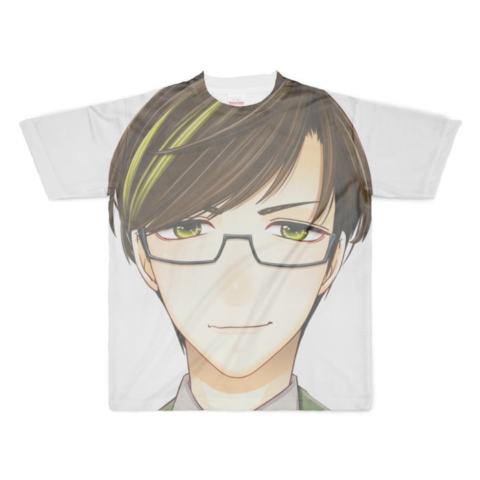 フルグラフィックTシャツ まぁまぁ顔面サイズ - XL - 両面印刷