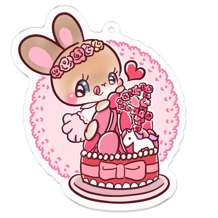 アクリルキーホルダー - 70 x 70 (mm)