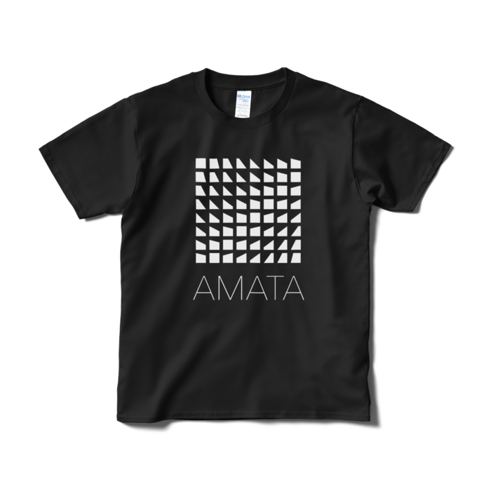 AMATAロゴTシャツ - S - 黒