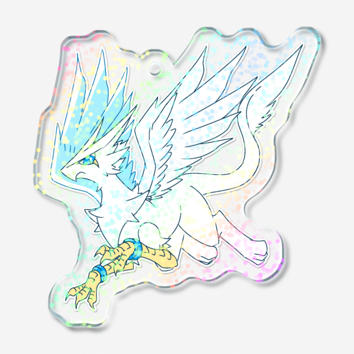 ホログラムアクリルキーホルダー - 50 × 50mm