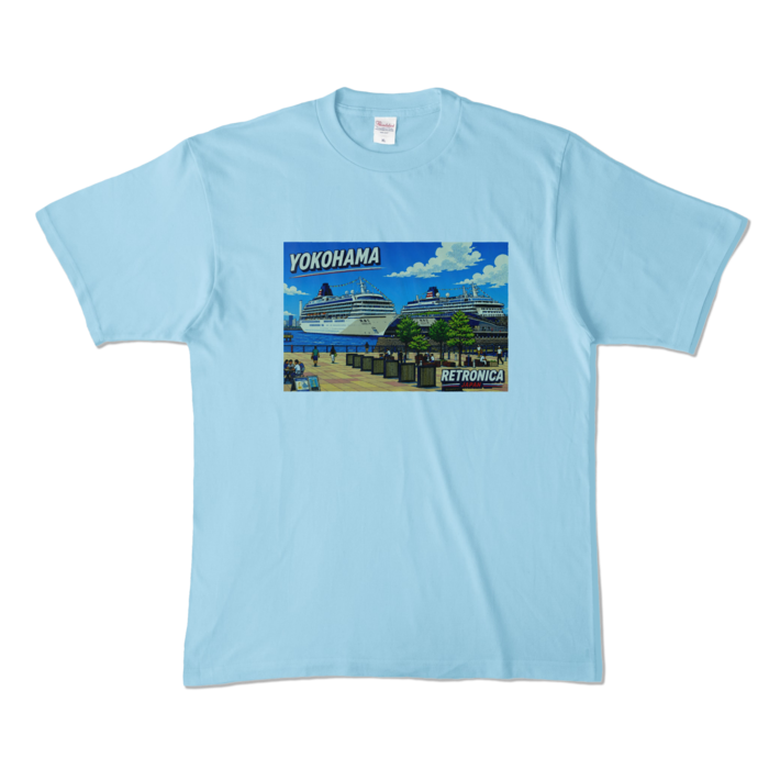 カラーTシャツ - XL - ライトブルー (淡色)