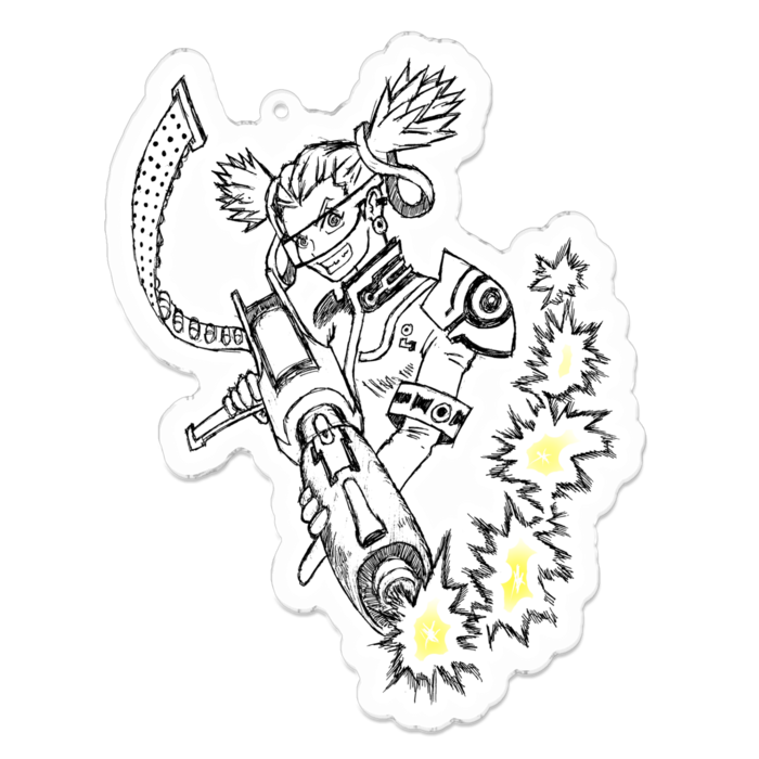 アクリルキーホルダー（コーティング） - 100 x 100 (mm)