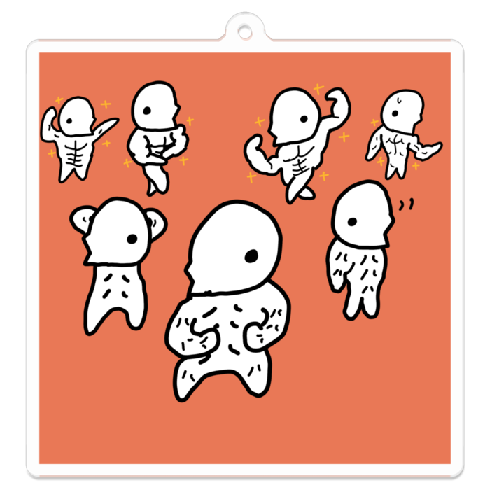 アクリルキーホルダー - 70 x 70 (mm) - 仕上がってるよ！