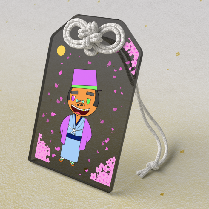 アクリルお守り - 50 × 80mm