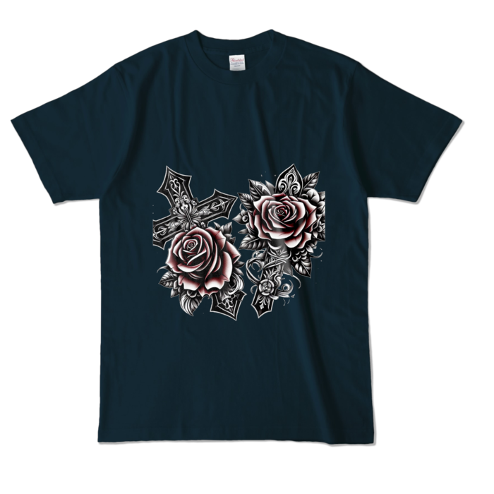 カラーTシャツ - L - ネイビー (濃色)
