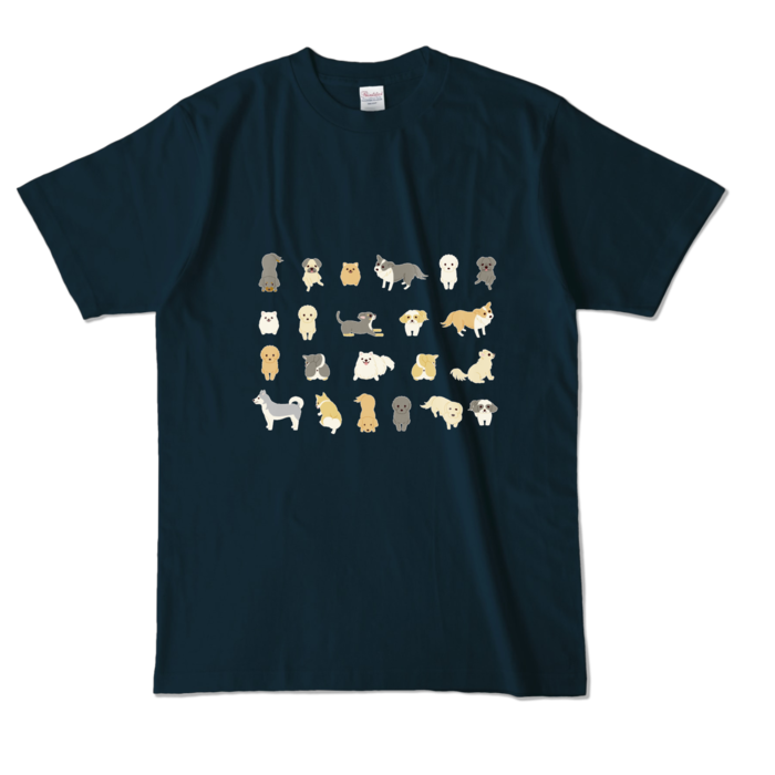カラーTシャツ　紺　L