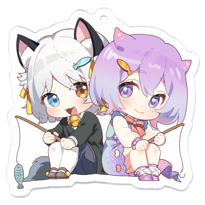 アクリルキーホルダー（コーティング） - 50 x 50 (mm)