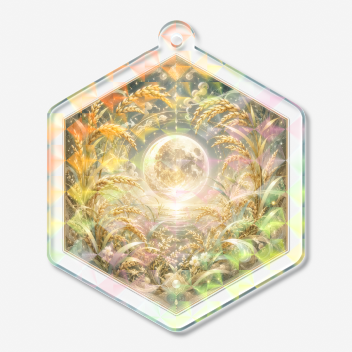 ホログラムアクリルキーホルダー - 50 × 50mm