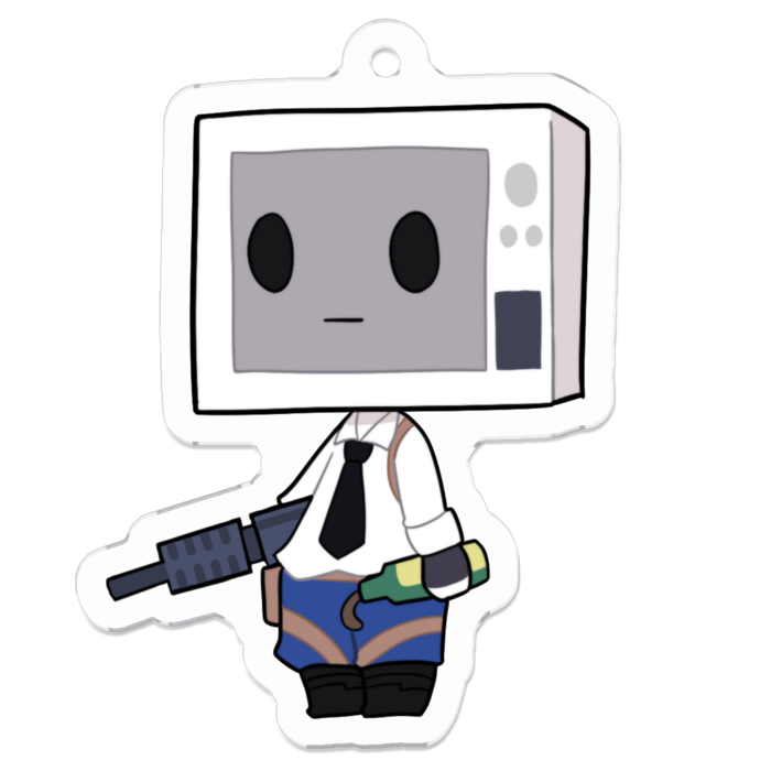 キーホルダー No 3 真顔 電子レンジ君 オフィシャルショップ Booth