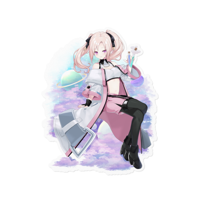 White 160x160 Sticker / 白ステッカー - 160 x 160 (mm)