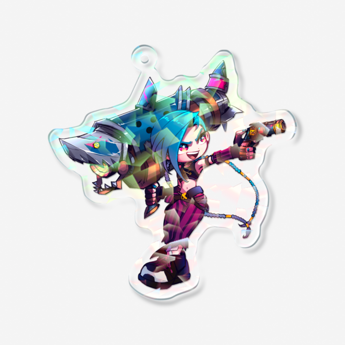 ホログラムアクリルキーホルダー - 70 × 70mm