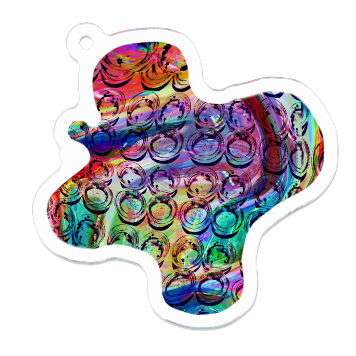 アクリルキーホルダー - 50 x 50 (mm)