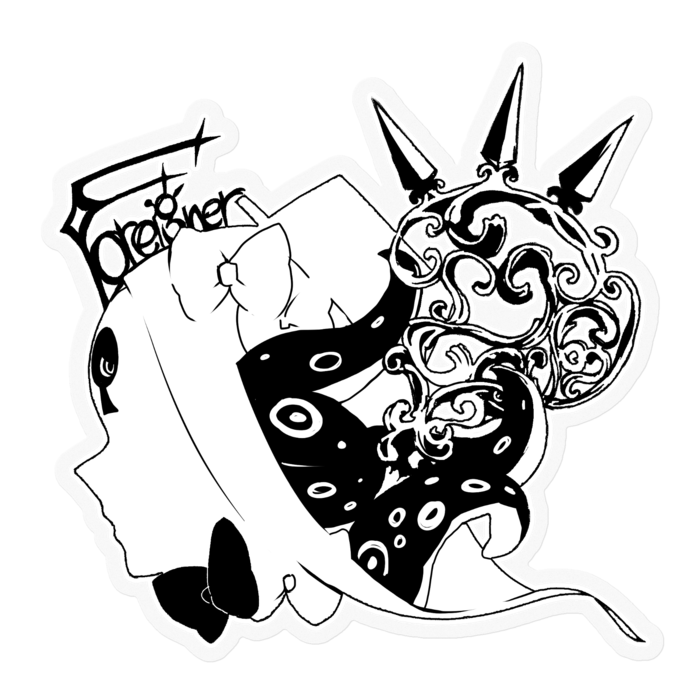 アビゲイル ウィリアムズ ステッカー モノクロ カラー いな屋 Booth