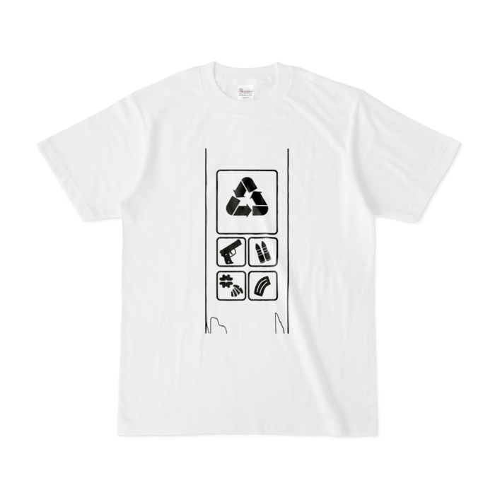 Tシャツ - S - 白(モノクロロゴ)