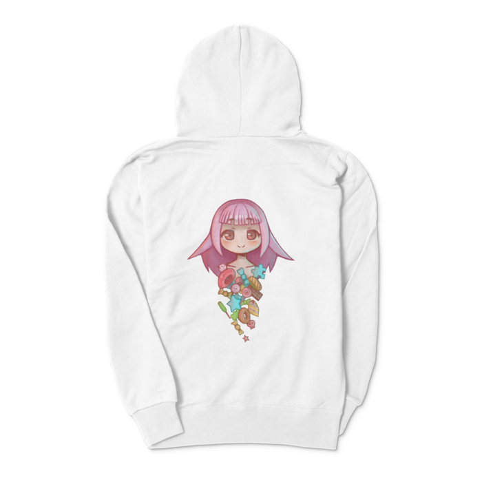 ジップパーカー - S - ホワイト