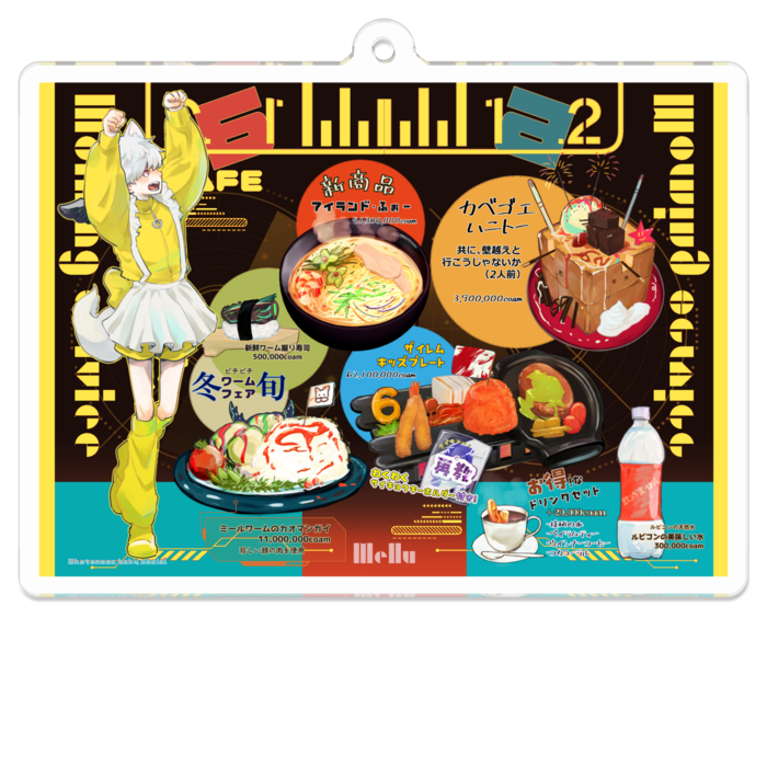 アクリルキーホルダー - 70 x 70 (mm)