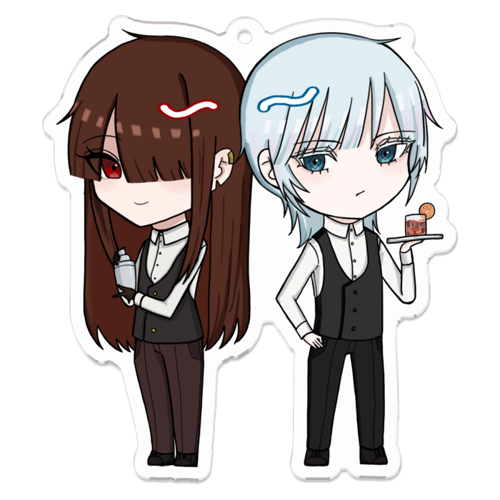 アクリルキーホルダー - 70 x 70 (mm)