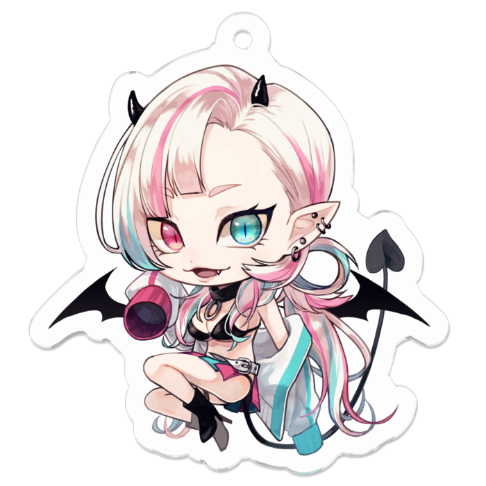 アクリルキーホルダー（コーティング） - 50 x 50 (mm)