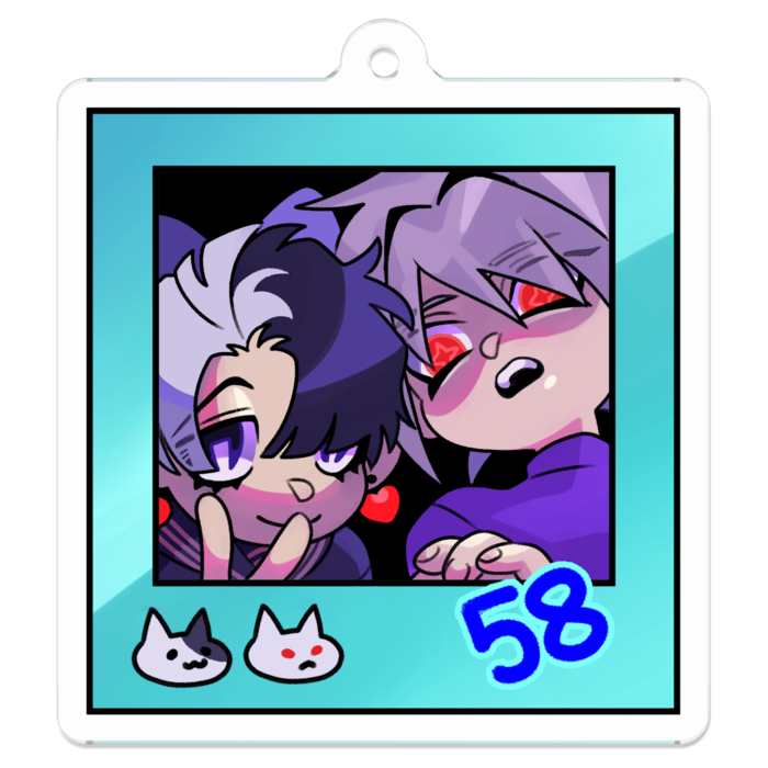 アクリルキーホルダー - 50 x 50 (mm)