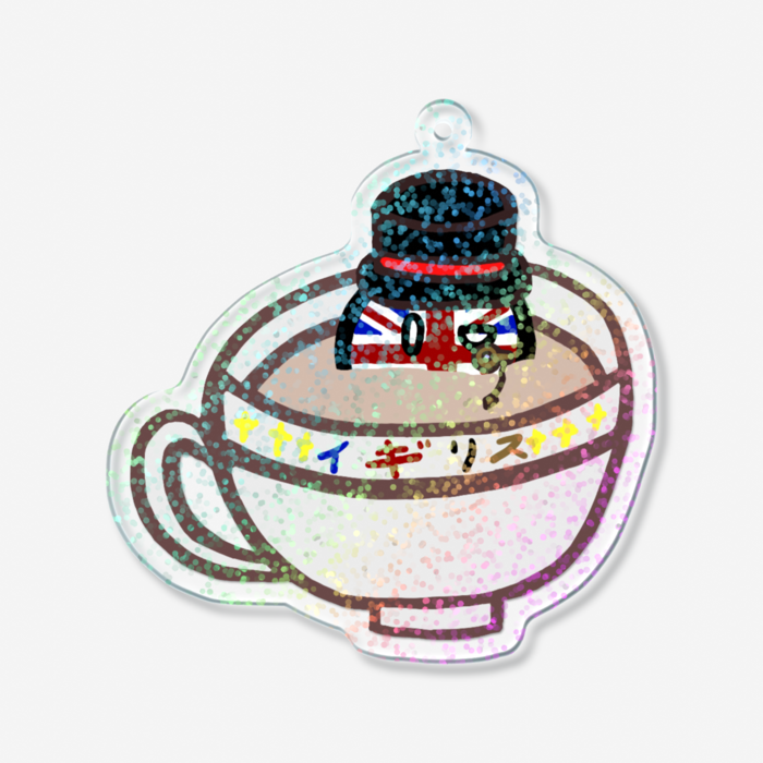 ホログラムアクリルキーホルダー - 70 × 70mm