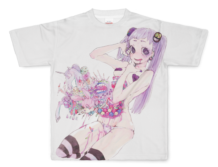 フルグラフィックTシャツ - L - 正面印刷のみ