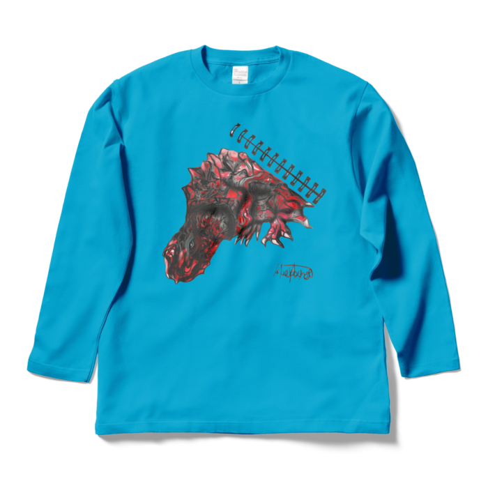 ロングスリーブTシャツ - L - ターコイズ
