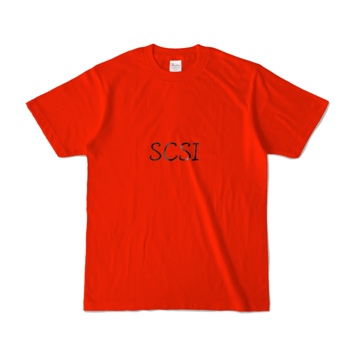 カラーTシャツ(濃色) - S - 両面 - レッド