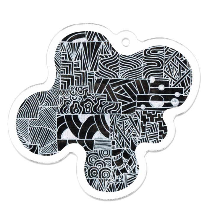アクリルキーホルダー - 50 x 50 (mm)