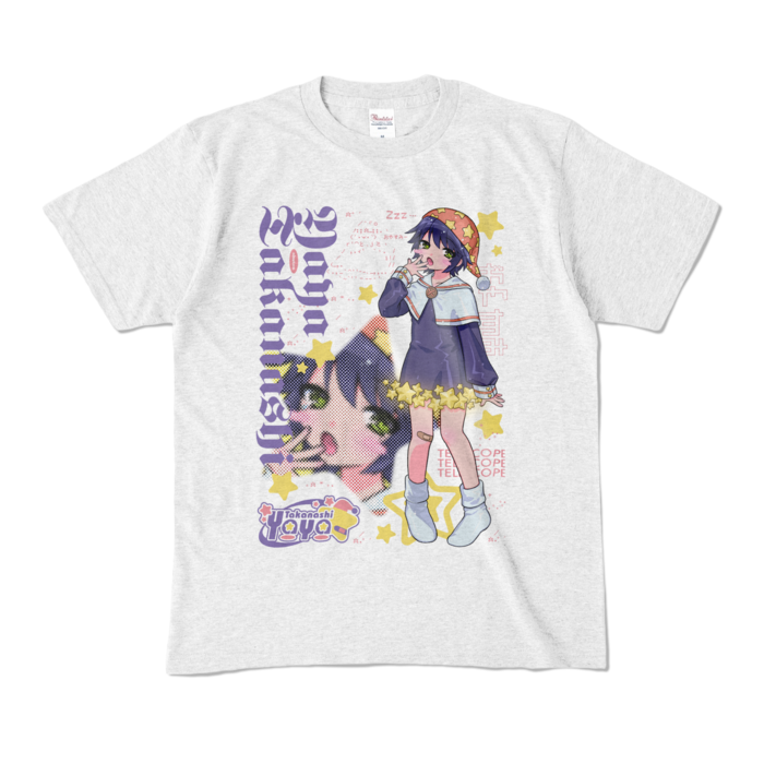 片面デザインふわふわあくびM - アッシュ (淡色)