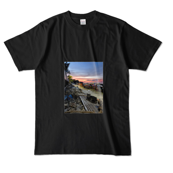 カラーTシャツ - L - ブラック (濃色)