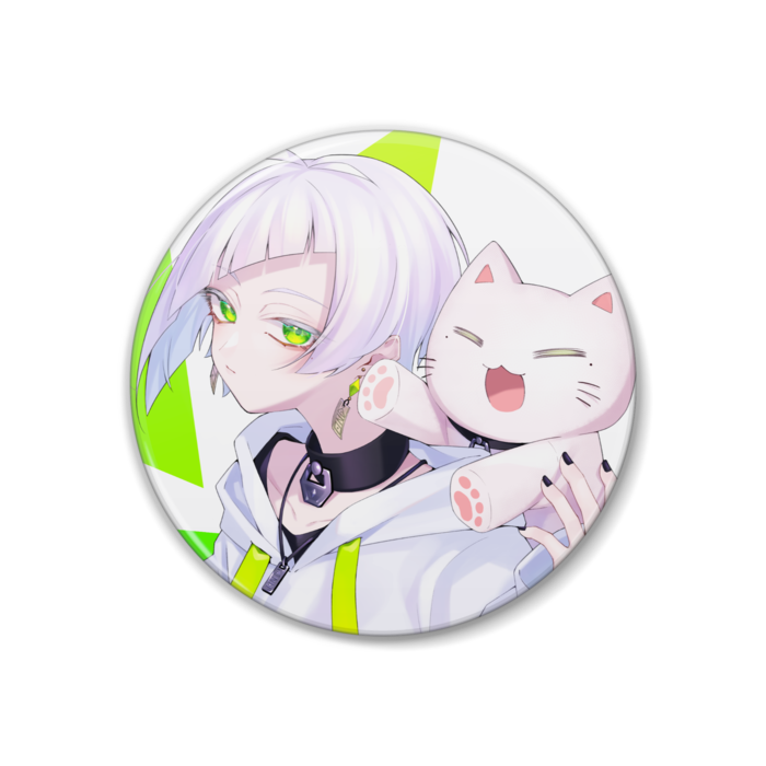 二周年記念缶バッジ 