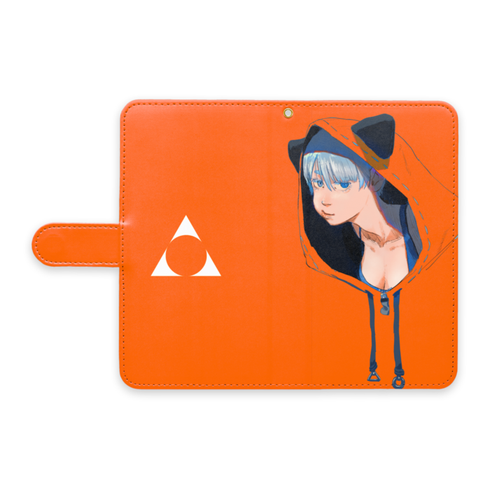 手帳型Androidケース - L - ストラップ穴 あり