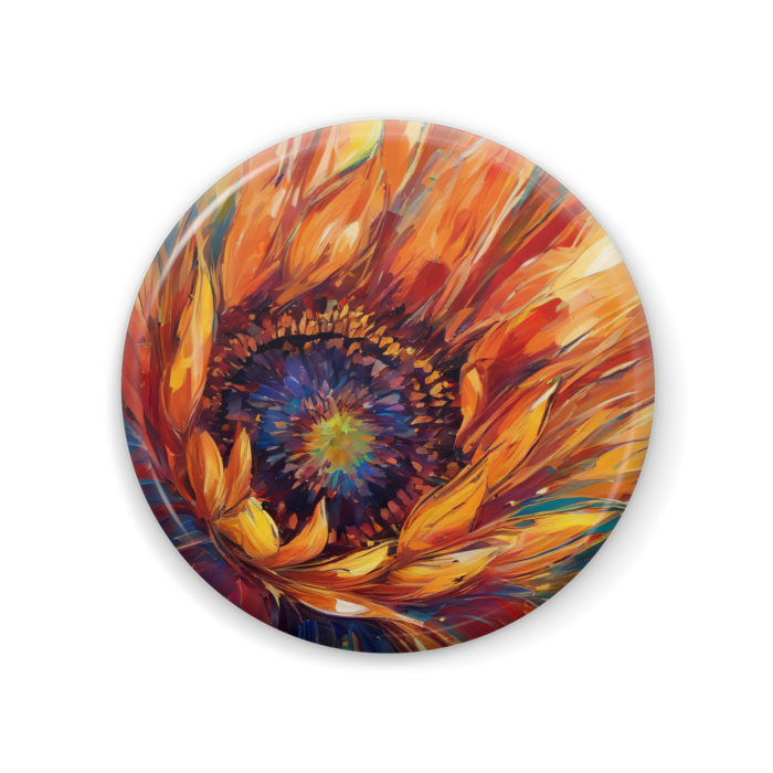 缶バッジ - 57mm｜①ひまわり