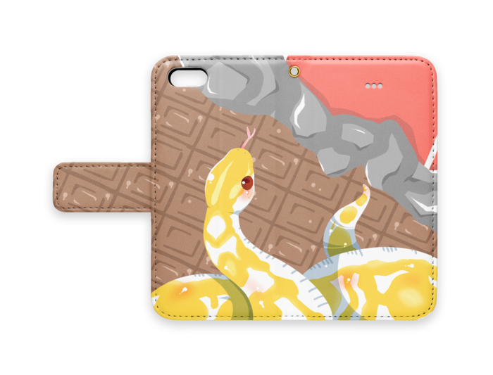 手帳型iPhoneケース - iPhone 5 / SE - ストラップ穴 あり