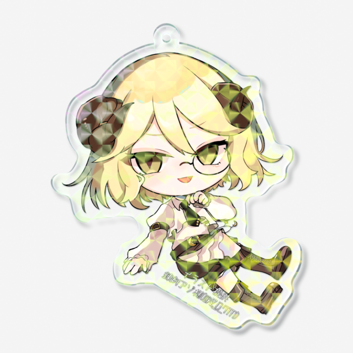 ホログラムアクリルキーホルダー - 70 × 70mm