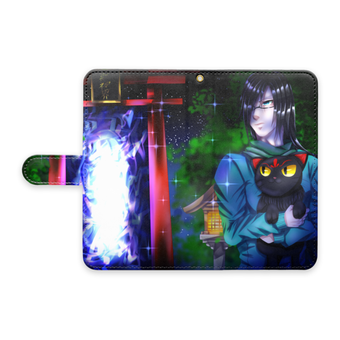 手帳型Androidケース - L - ストラップ穴 あり