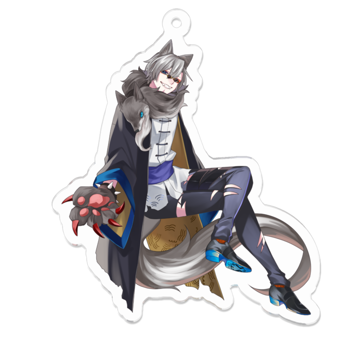 蒼波侠 アクリルキーホルダー - 70 x 70 (mm)