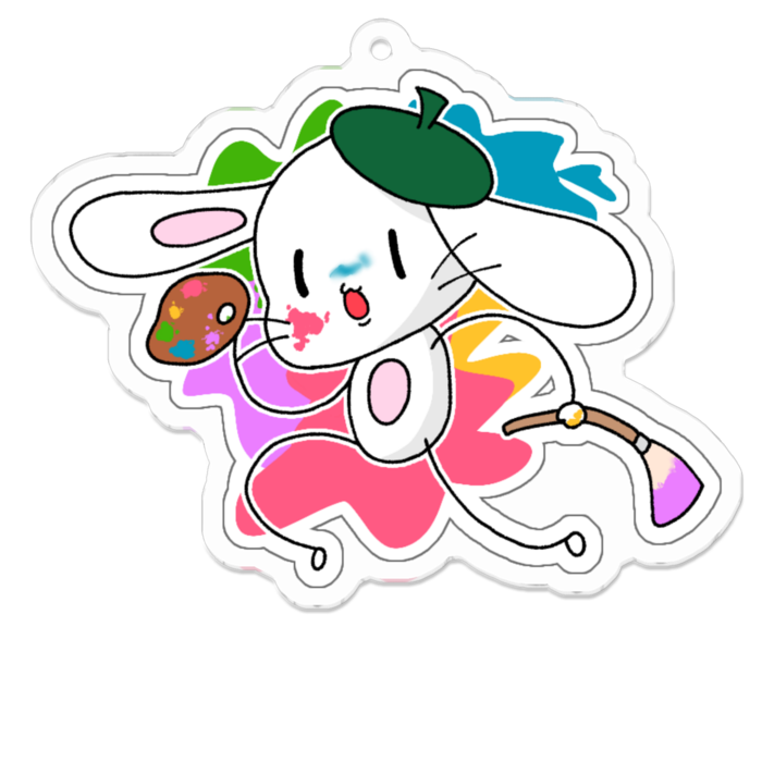 アクリルキーホルダー（コーティング） - 70 x 70 (mm)