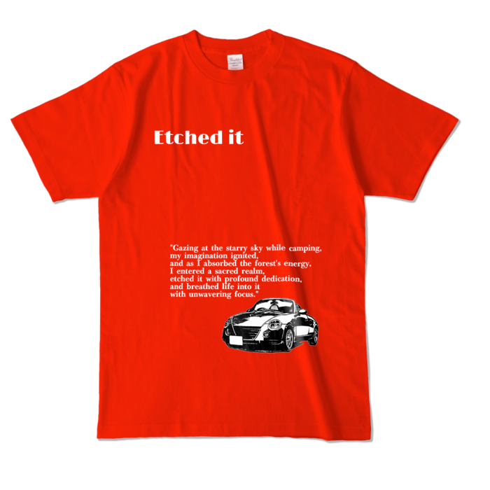 カラーTシャツ - L - レッド (濃色)