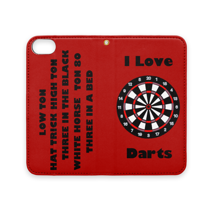 手帳型iPhoneケース（ベルトなし） - iPhone 8 / 7 - ストラップ穴 あり