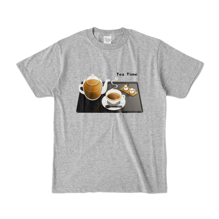 カラーTシャツ　灰色　S