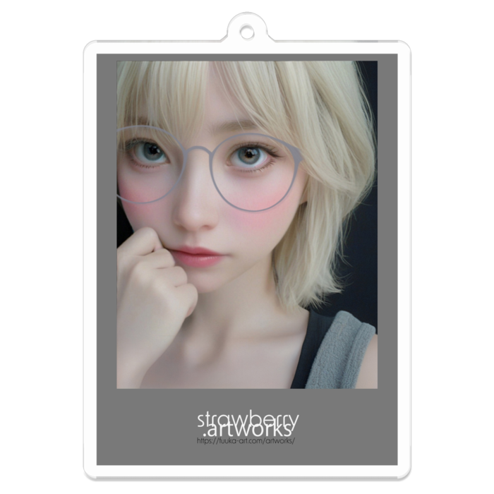 アクリルキーホルダー（コーティング） - 70 x 70 (mm)