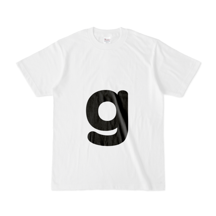 「g」（小文字）Tシャツ - S - 白
