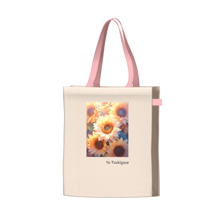 ツートンカラーバッグ - ピンク - W34 × H41 × D14cm