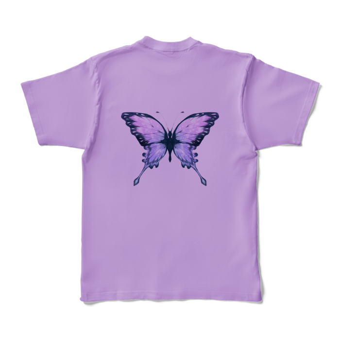 カラーTシャツ - XL - ライトパープル (淡色)(裏面)