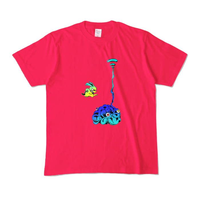 カラーTシャツ - M - ホットピンク (濃色)(1)