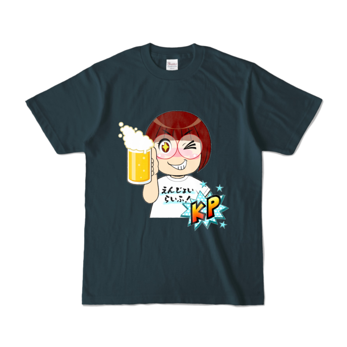 カラーTシャツ - S - デニム (濃色)