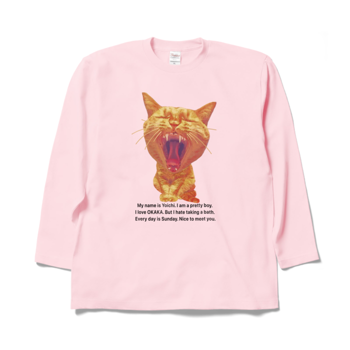 ロングスリーブTシャツ - XL - ライトピンク