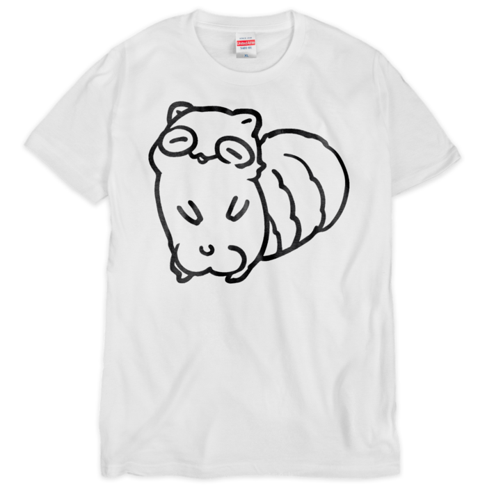 Tシャツ（シルクスクリーン印刷） - XL - 1色（タヌキ）